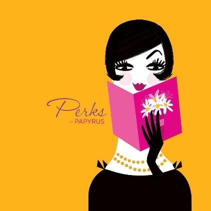 Precilla carton female icon for Papyrus Perks program
